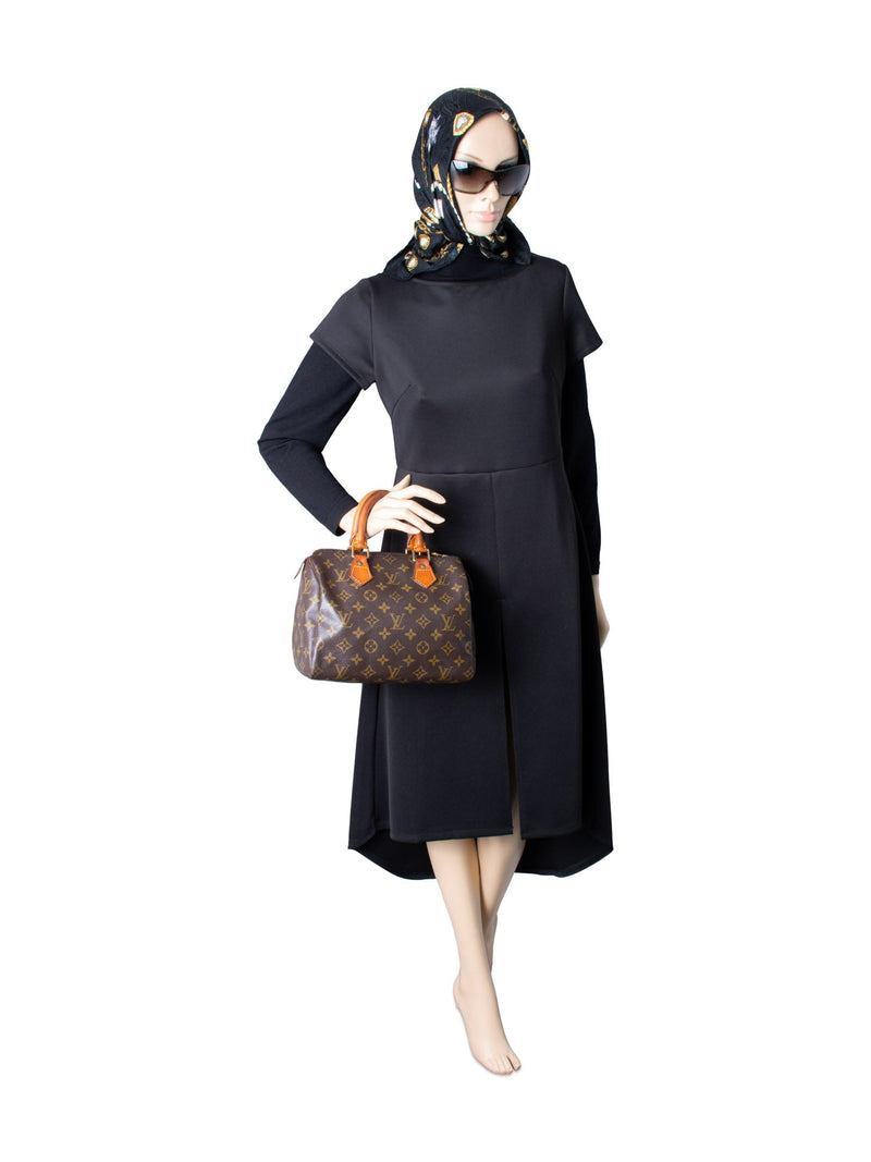 Louis Vuitton Monogram Messenger Speedy Bag 25 Brown-designer resale