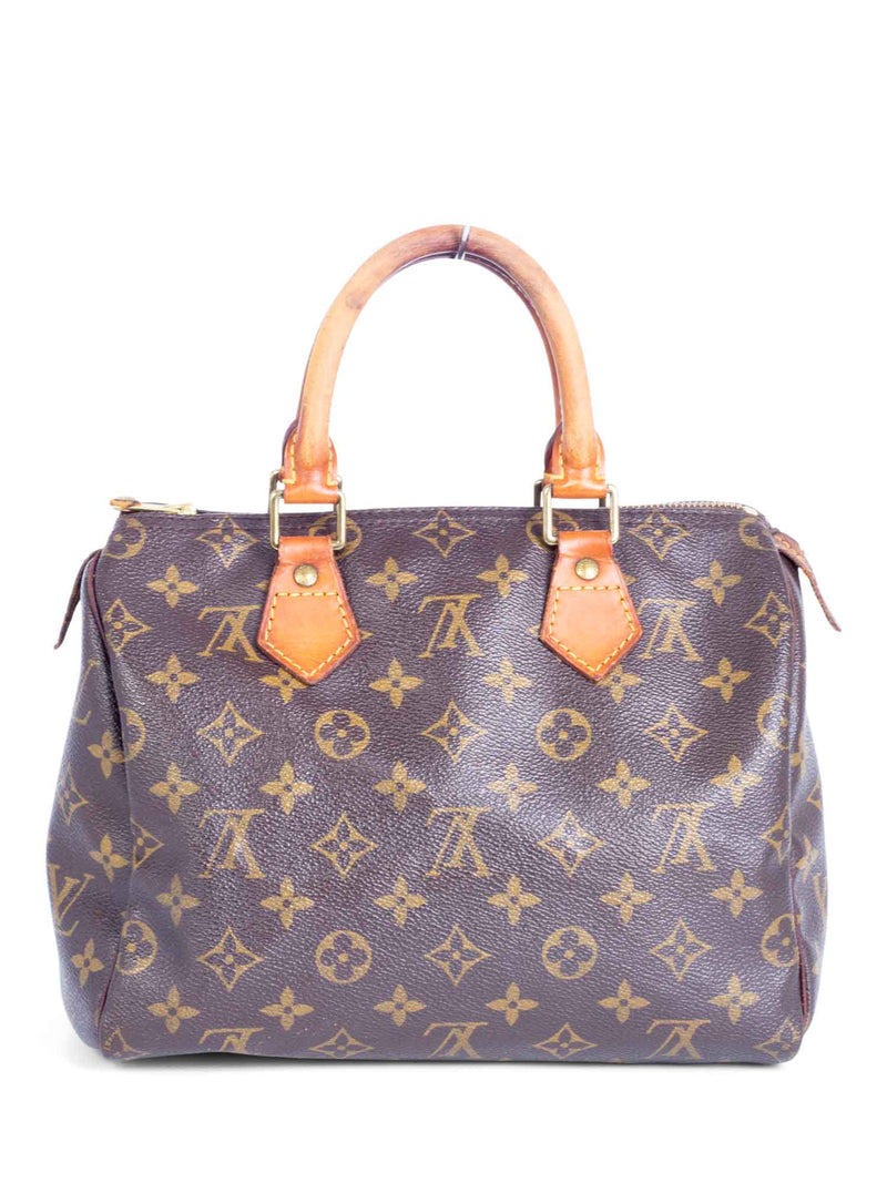 Louis Vuitton Monogram Messenger Speedy Bag 25 Brown-designer resale
