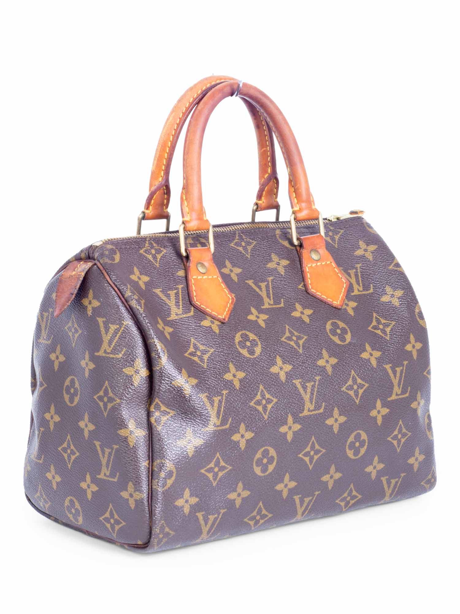 Louis Vuitton Monogram Messenger Speedy Bag 25 Brown-designer resale