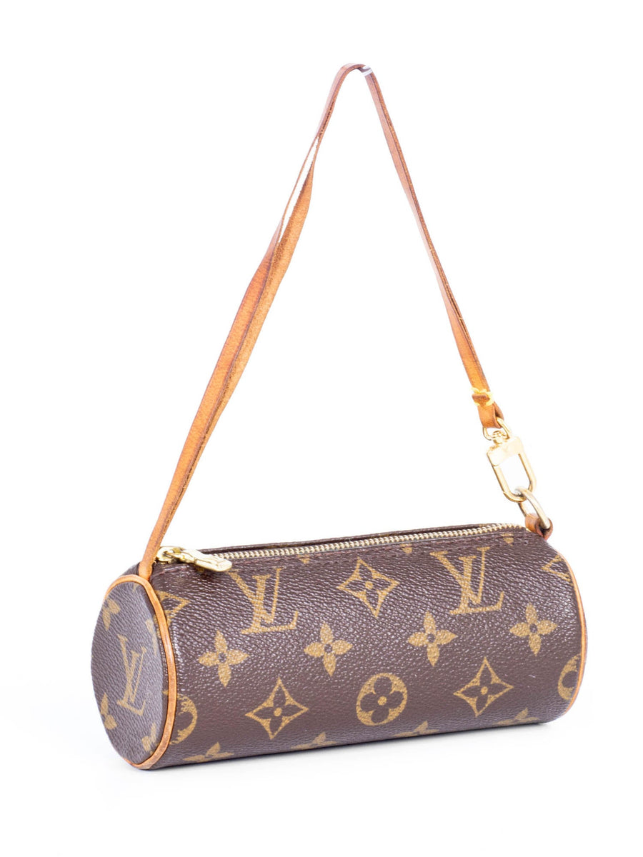 Louis Vuitton Monogram Mini Papillon Pochette Bag Brown