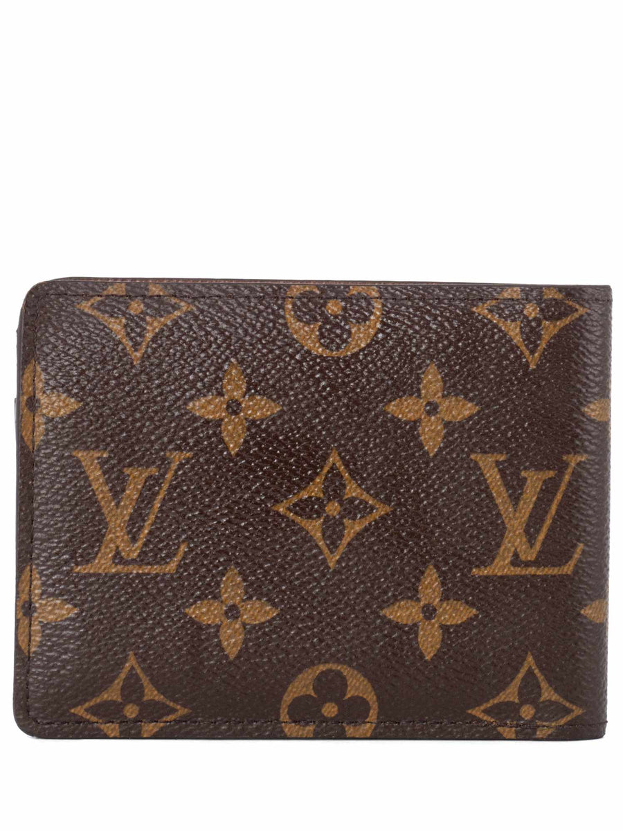 Louis Vuitton Multiple Wallet Monogram Canvas- Close up review 
