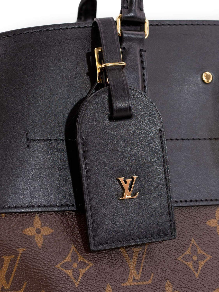 AUTHENTIC LOUIS VUITTON M41126 Monogram Steamer bag Hand Bag Brown
