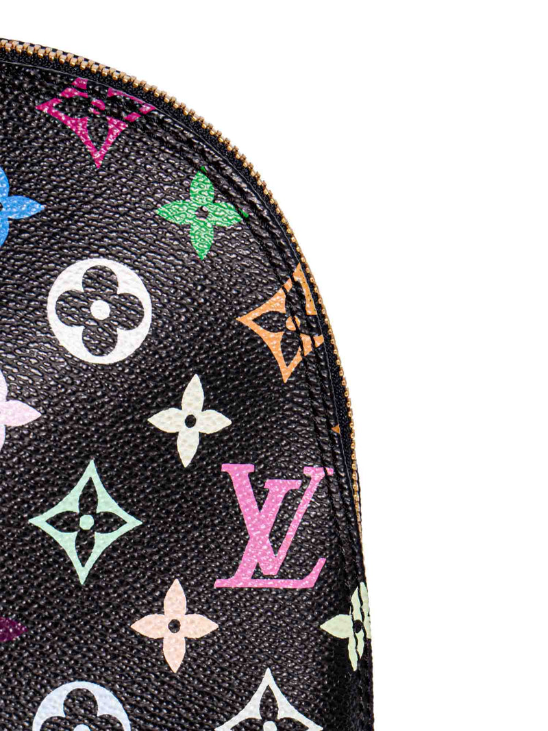 Louis Vuitton Monogram Studded Takashi Murakami Alma Bag MM Black-designer resale
