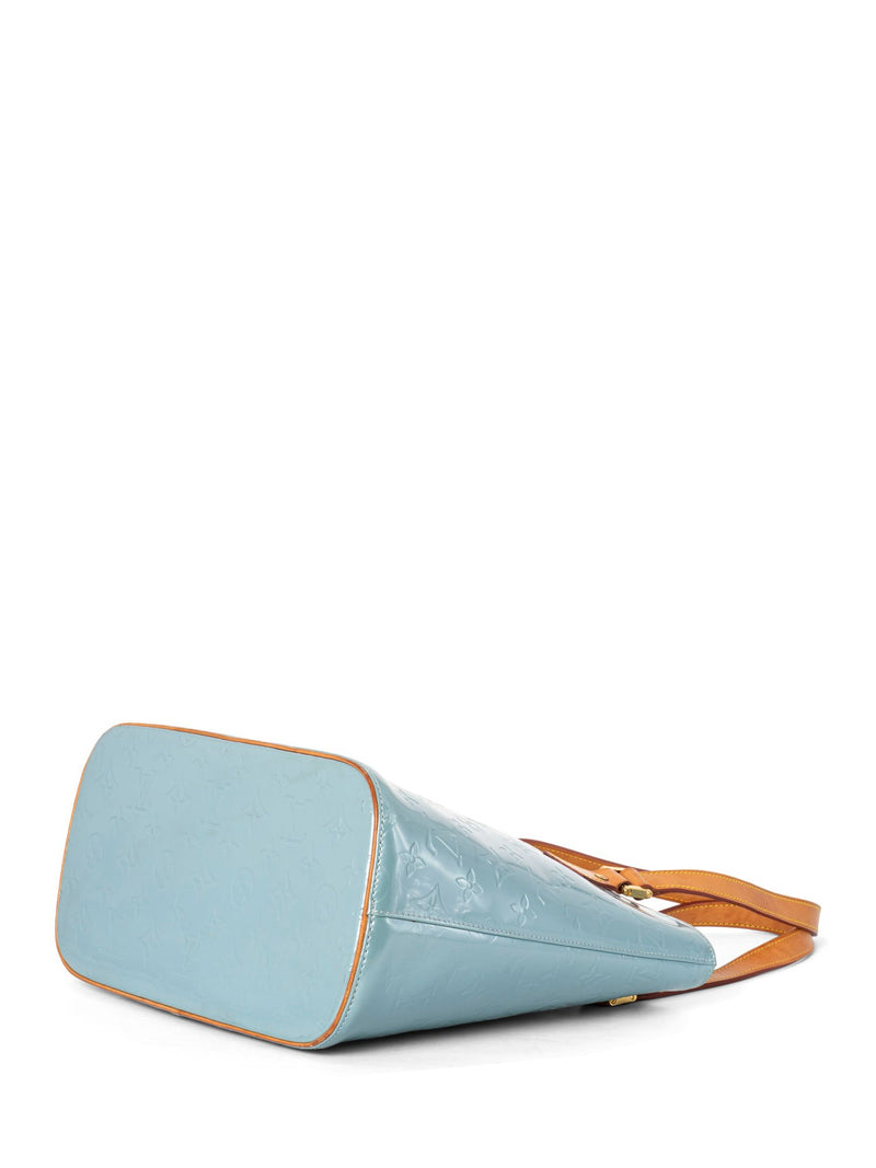 Louis Vuitton Monogram Vernis Houston Bag Blue-designer resale