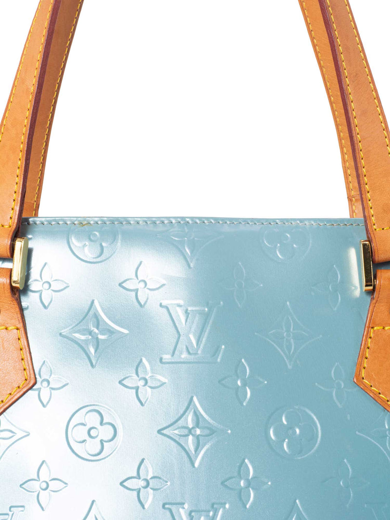 Louis Vuitton Monogram Vernis Houston Bag Blue-designer resale