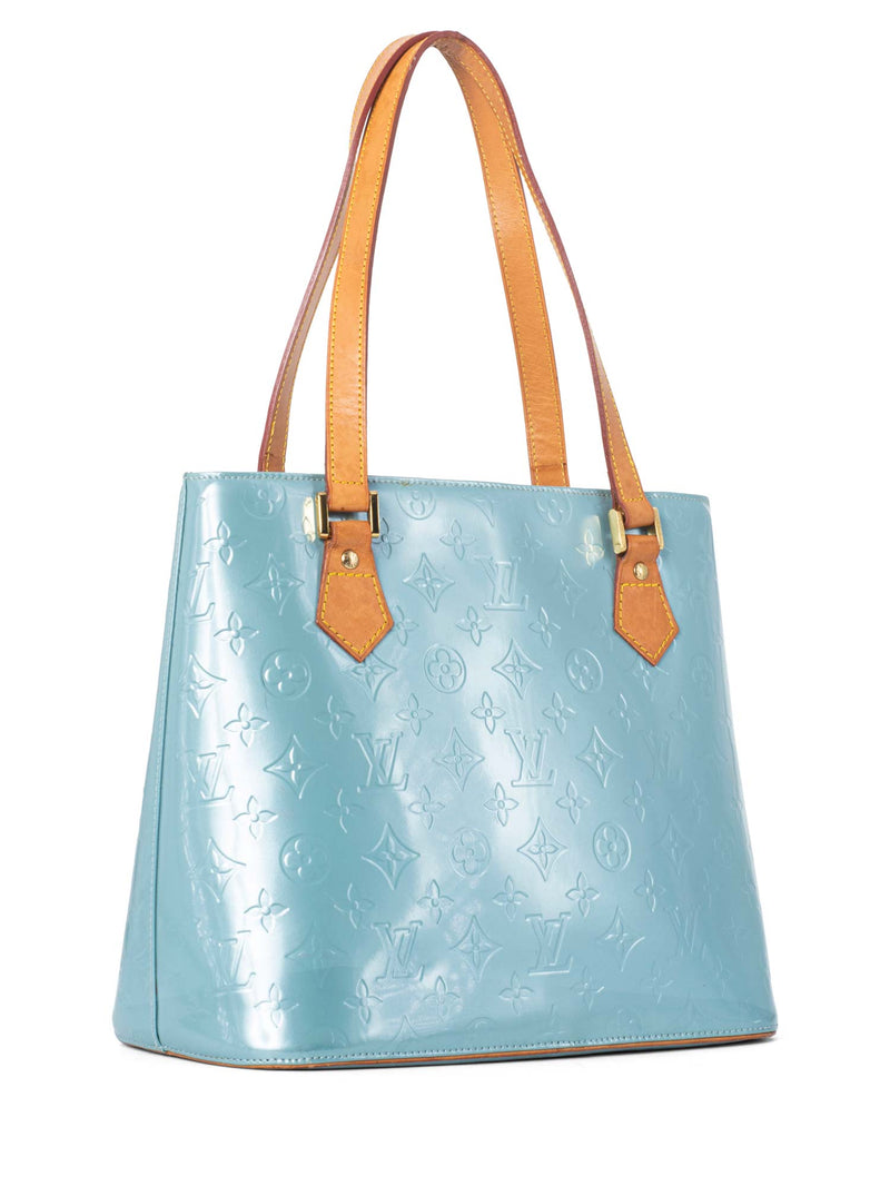 Louis Vuitton Monogram Vernis Houston Bag Blue-designer resale