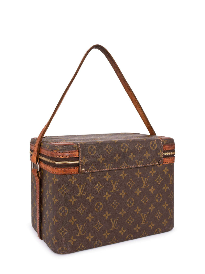 Louis Vuitton Monogram Vintage Vanity Trunk Bag Brown-designer resale