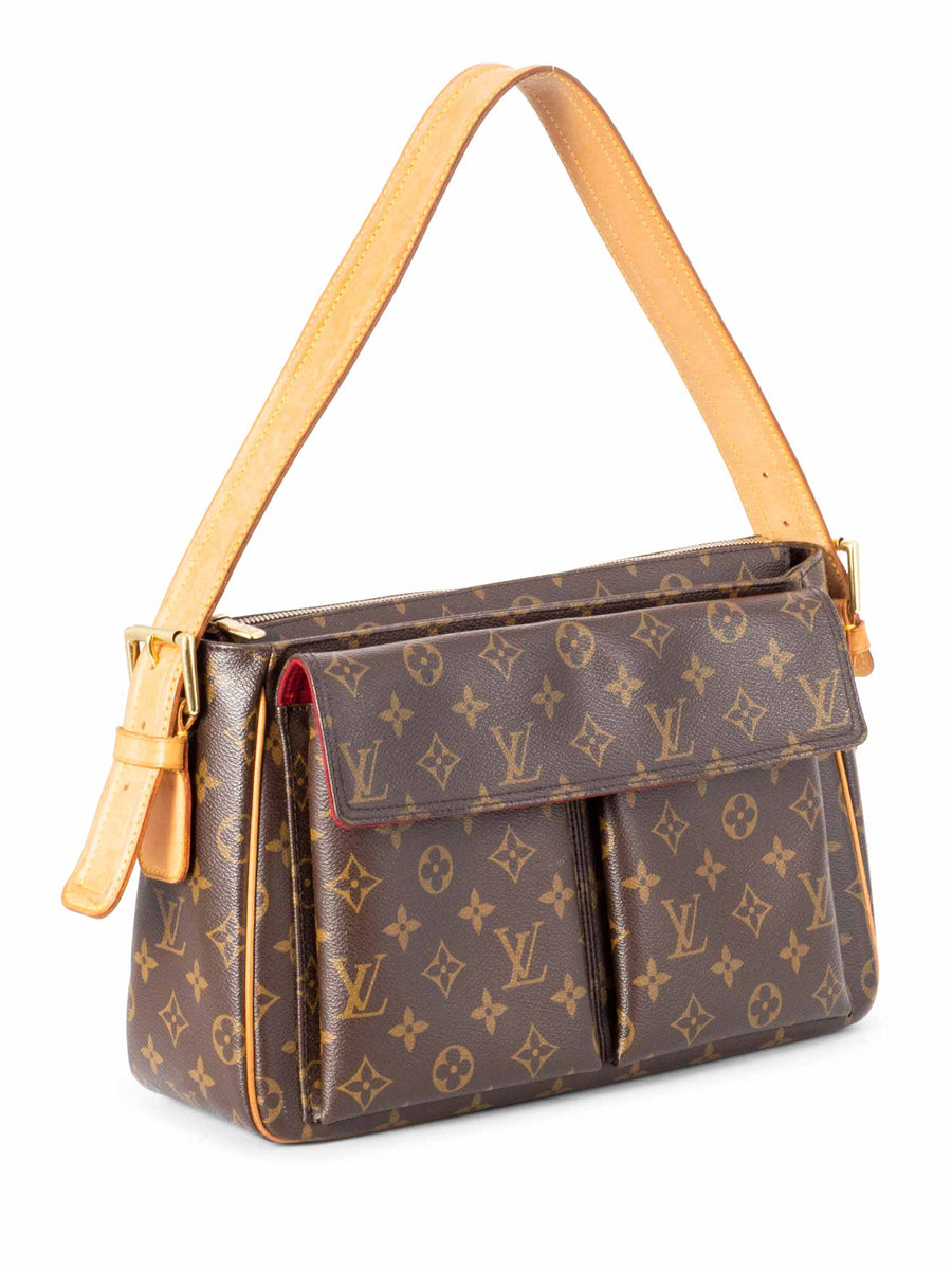 Louis Vuitton Monogram Viva Cite GM Bag Brown