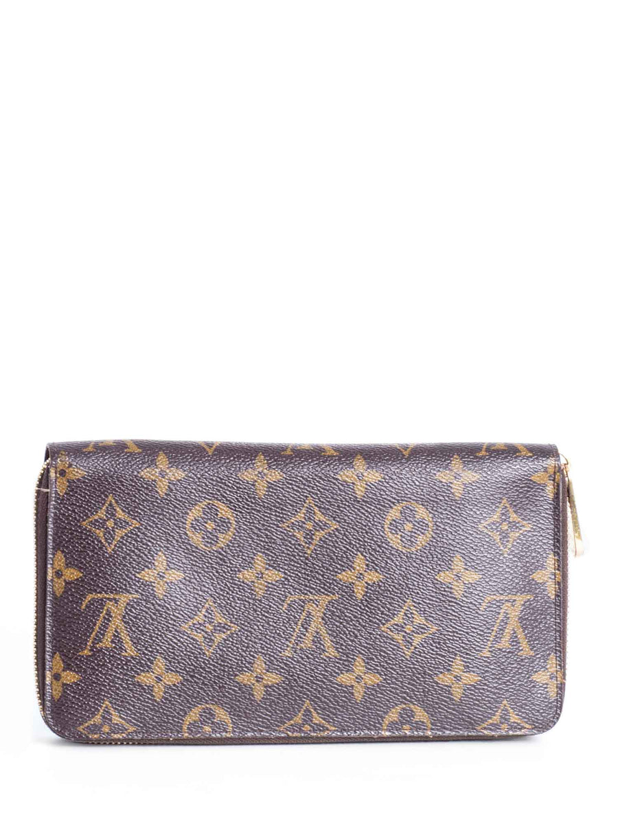 Louis Vuitton Monogram Zippy Travel Large Wallet Brown