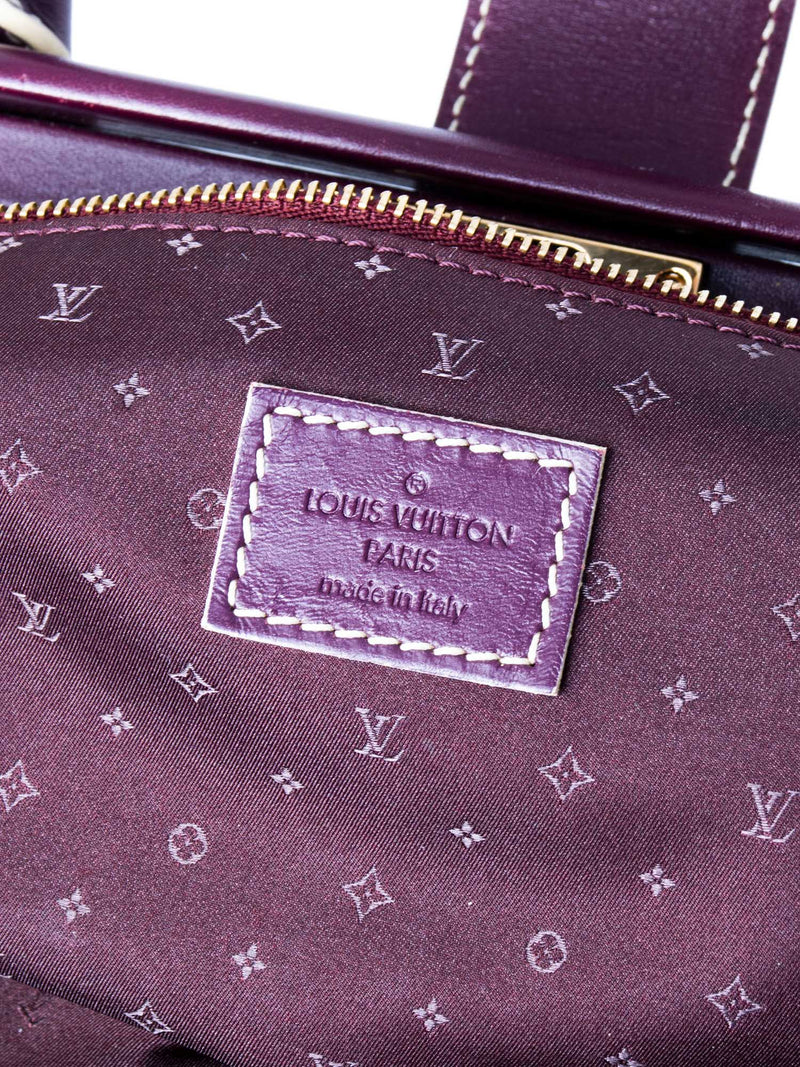 Louis Vuitton Pebble Leather Top Handle Bag Purple-designer resale