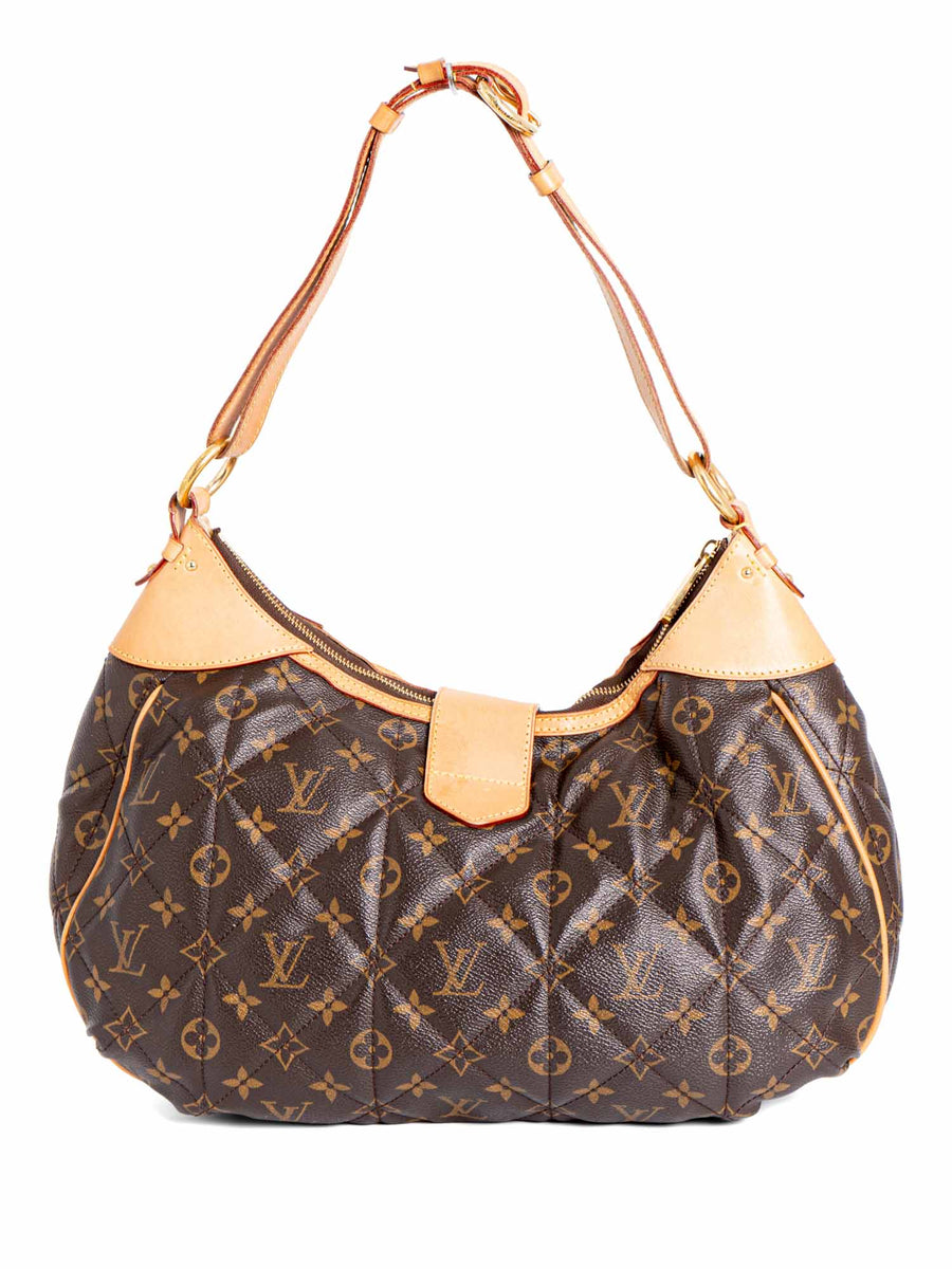 Louis Vuitton Quilted Monogram Hobo Bag Brown