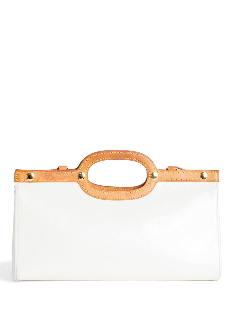 Louis Vuitton Vernis Leather Monogram Roxbury Drive Bag Ivory-designer resale