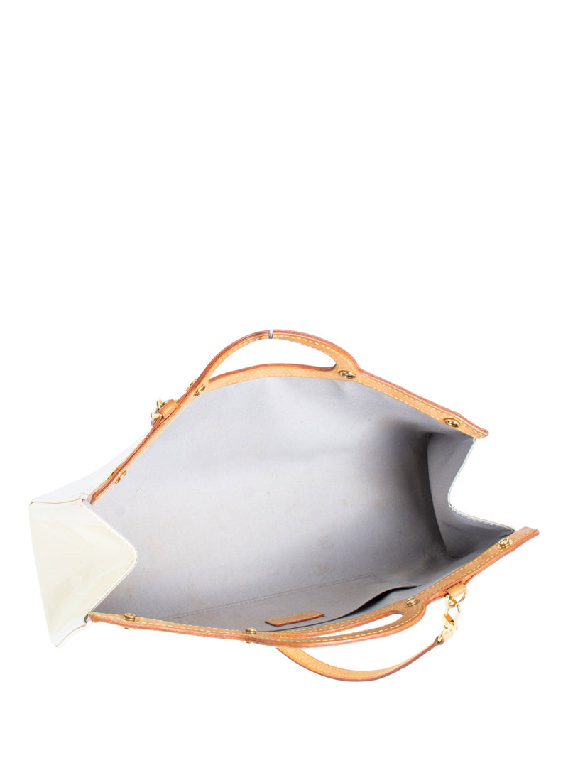 Louis Vuitton Vernis Leather Monogram Roxbury Drive Bag Ivory-designer resale
