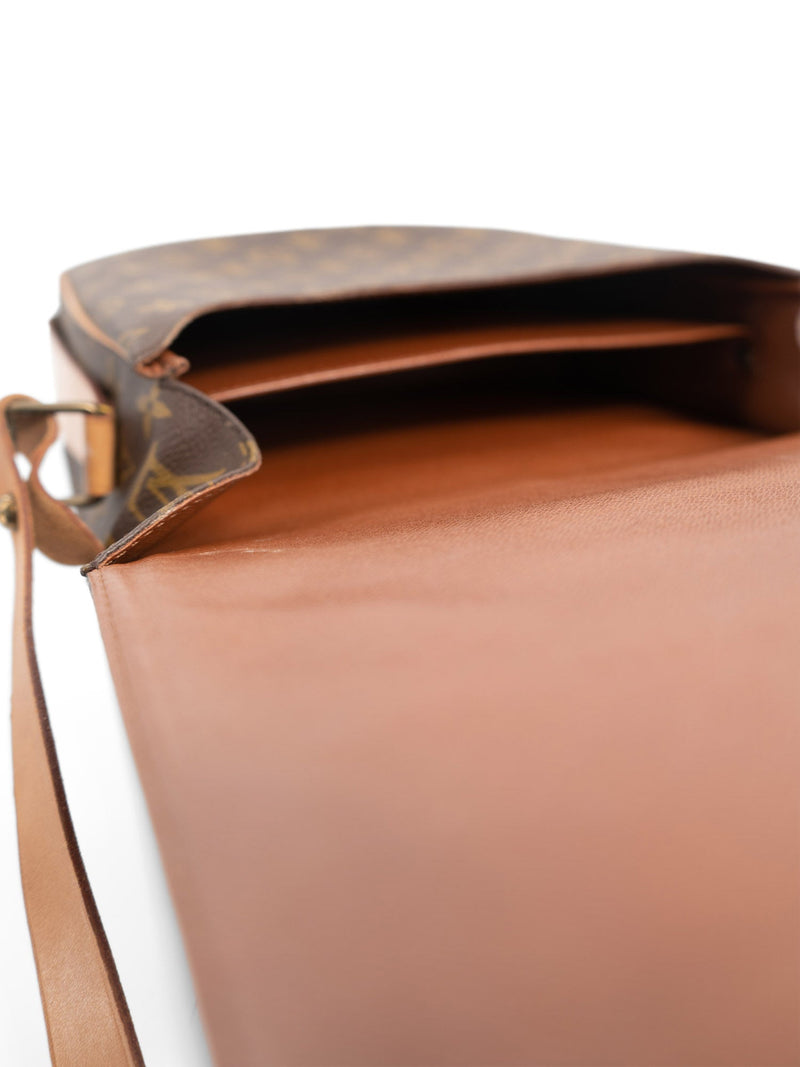 Louis Vuitton Vintage Monogram Flap Messenger Bag GM Brown-designer resale
