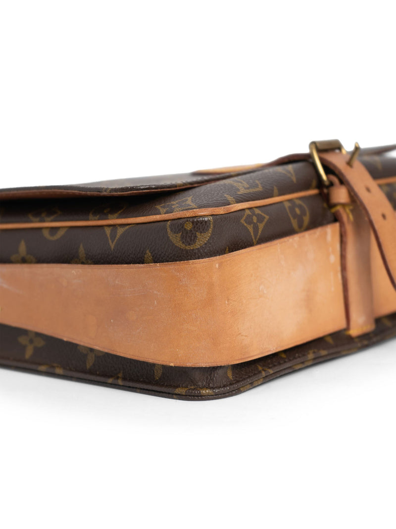 Louis Vuitton Vintage Monogram Flap Messenger Bag GM Brown-designer resale