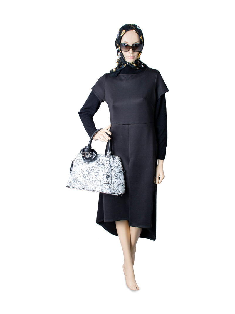 Maison Margiela Leather 5AC 11 Graffiti Top Handle Bag Black White-designer resale