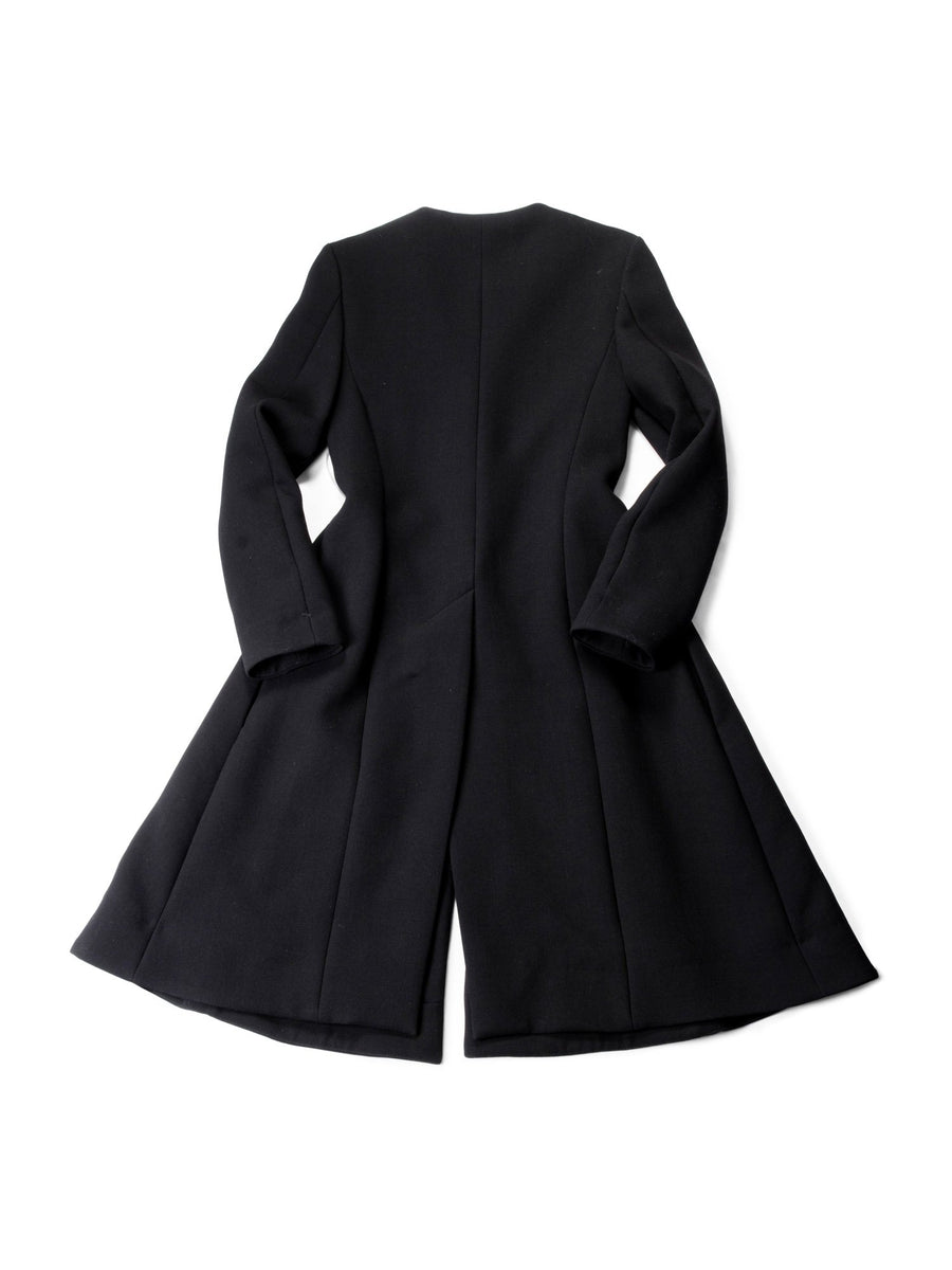 Marni Long Wool Coat Black