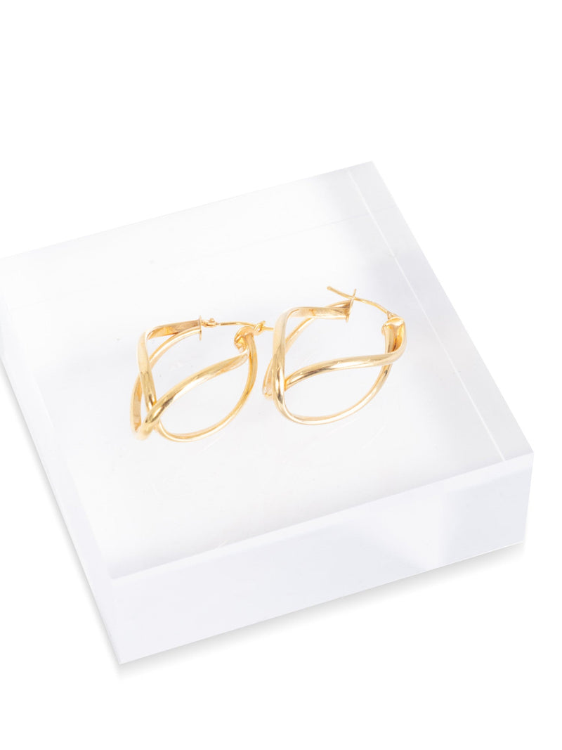 Milor 14K Gold Dangle Earrings-designer resale