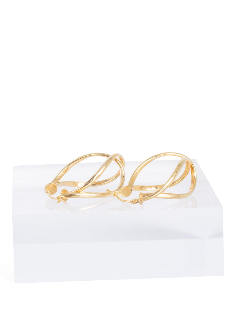 Milor 14K Gold Dangle Earrings-designer resale