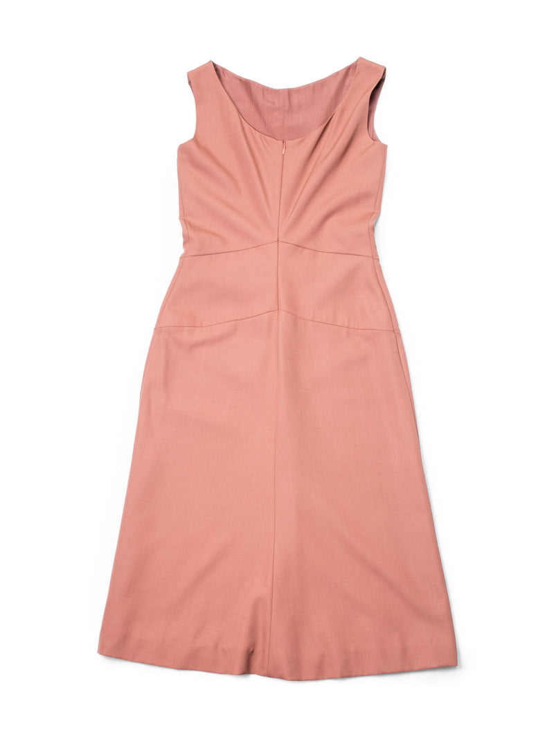 Nina Ricci Sleeveless Midi Dress Nude-designer resale