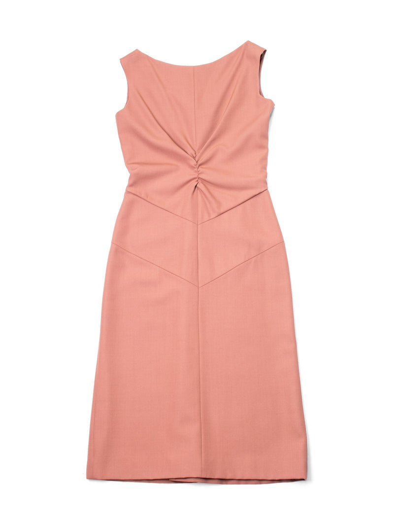 Nina Ricci Sleeveless Midi Dress Nude-designer resale
