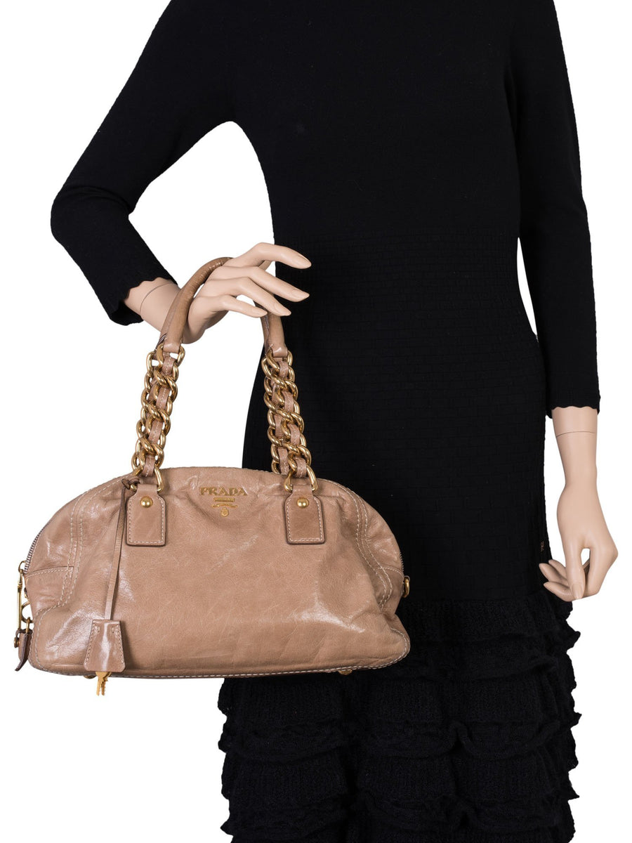 バッグ PRADA VITTELO LEATHER ONE SHOULDER BAG TESSUTO＋VITELLO ワンショルダーバッグ ナイロン レザー