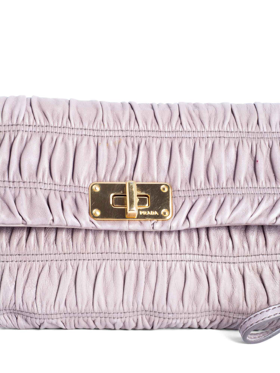 Prada nappa gaufre clutch hotsell
