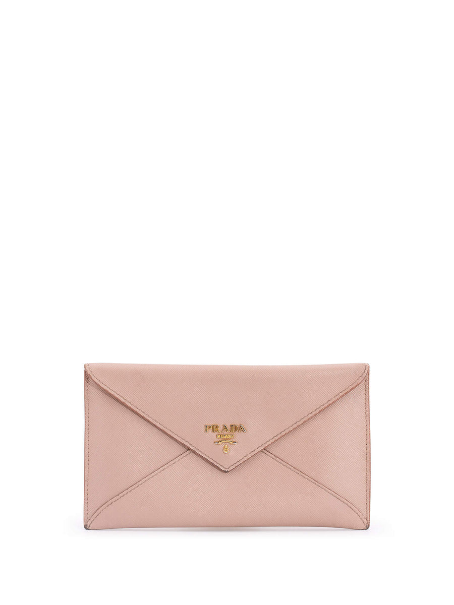 PRADA GHW Long Wallet Saffiano Leather Red 1M1188 | eBay