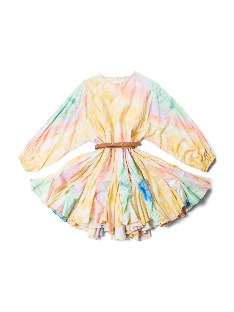 Rhode Cotton Tie-Dye Ella Mini Dress Multicolor-designer resale