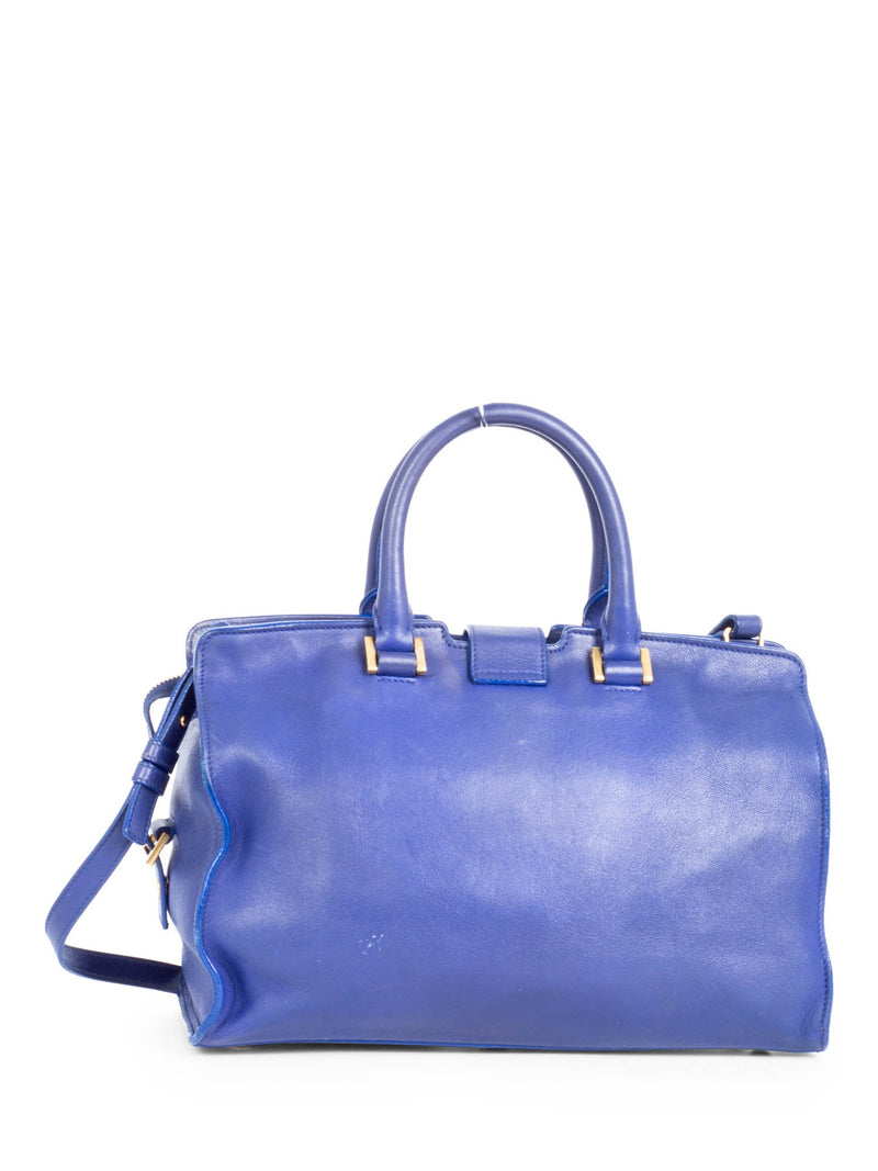 Saint Laurent Y Logo Leather Mini Shoulder Bag Royal Blue-designer resale