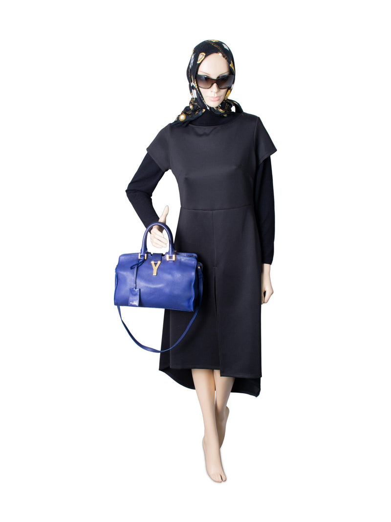 Saint Laurent Y Logo Leather Mini Shoulder Bag Royal Blue-designer resale