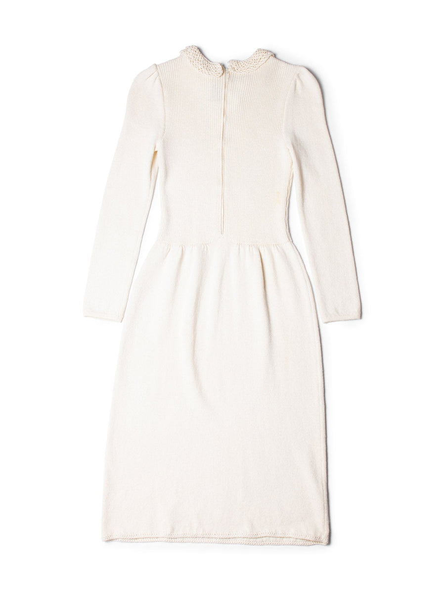 Vintage Hand Knit Ivory Tank Dress main image 0