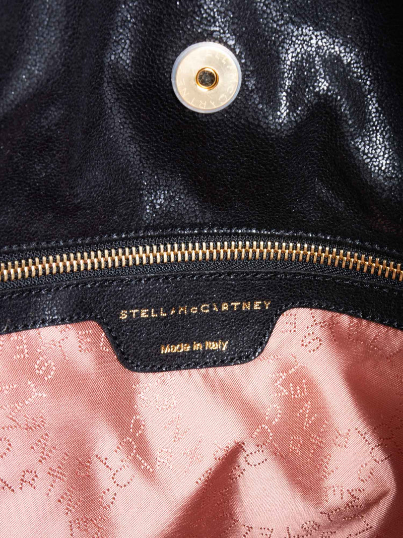 Stella McCartney Falabella Gold Chain Shoulder Bag Black-designer resale