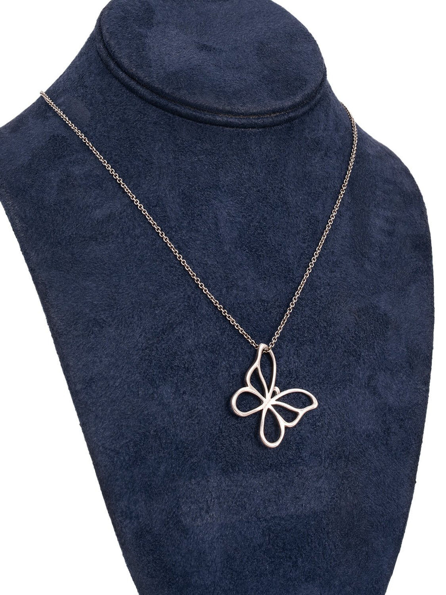 Tiffany Sterling Silver Paloma Picasso Butterfly Necklace
