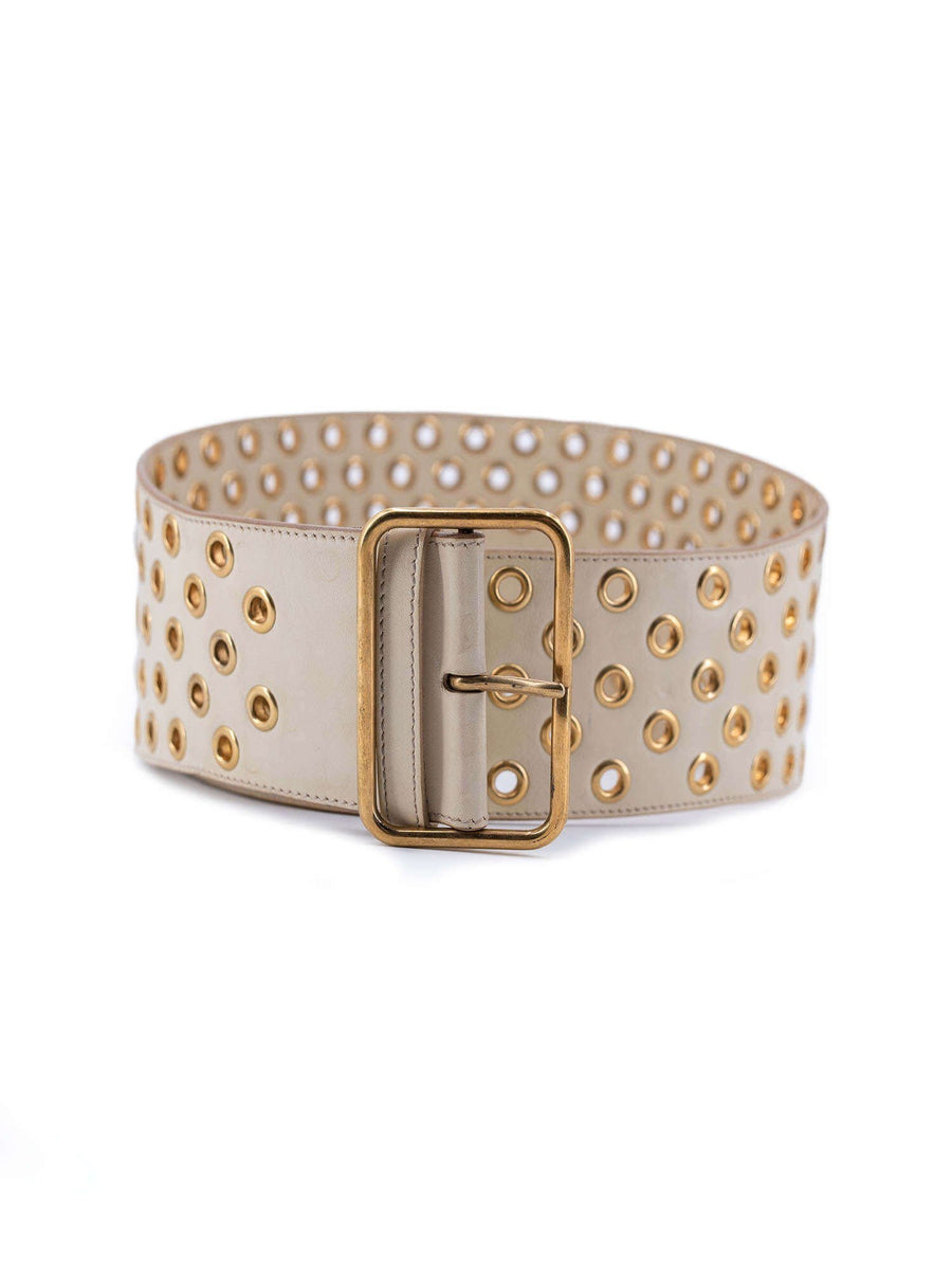 Saint laurent studded belt top