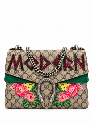 Gucci Modern GG Supreme Bloom Dionysus Medium Flap Bag Multicolor