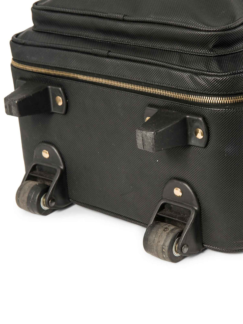 Bottega Veneta Carry-On Suitcase Black Brown-designer resale