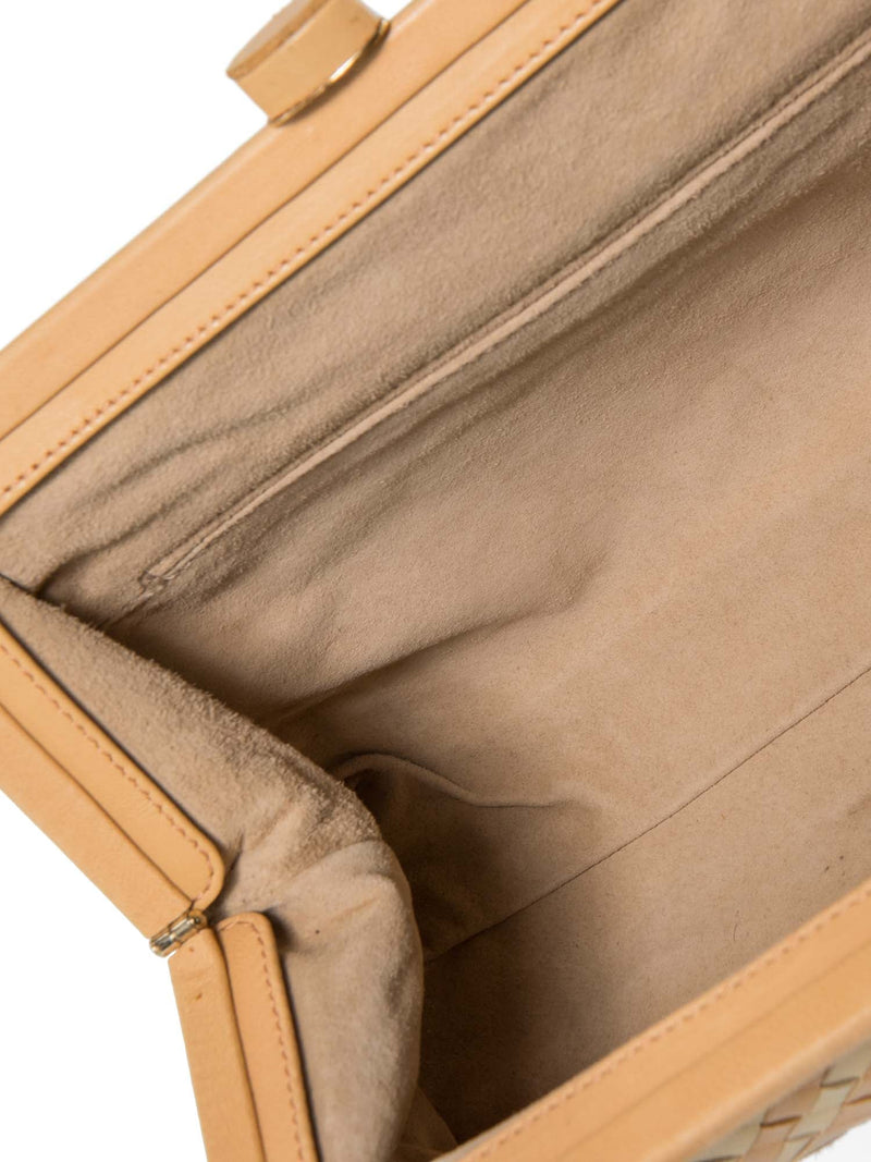 Bottega Veneta Intrecciato Leather Tassel Charm Top Handle Bag Multicolor-designer resale