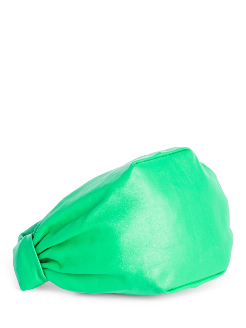 Bottega Veneta Leather Double Knot Top Handle Mini Bag Green-designer resale