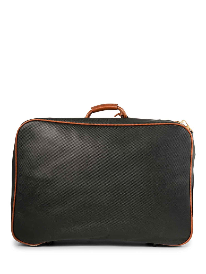 Bottega Veneta Leather Soft Luggage Suitcase Black Brown-designer resale