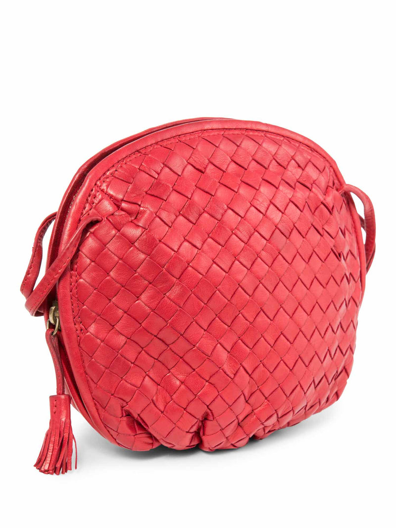 【超特価】 Bottega Messenger Tassel Leather Intercciato Vintage Veneta バッグ