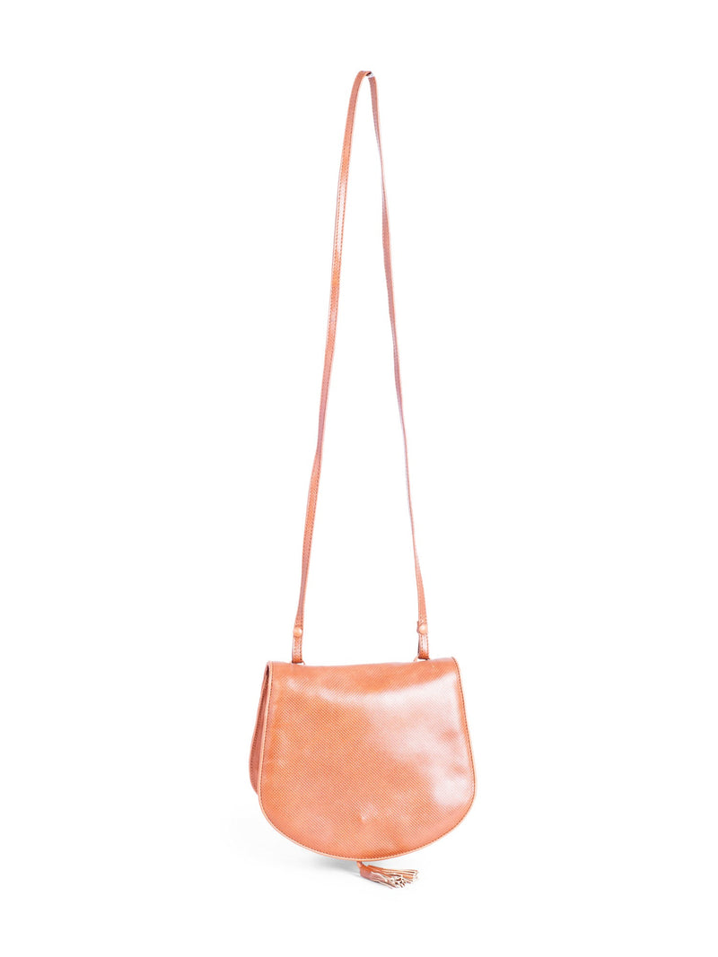 Bottega Veneta Vintage Tassels Leather Messenger Flap Bag Brown-designer resale