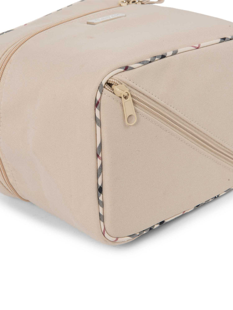 Burberry Logo Nova Check Canvas Globe Trotter Bag Beige-designer resale
