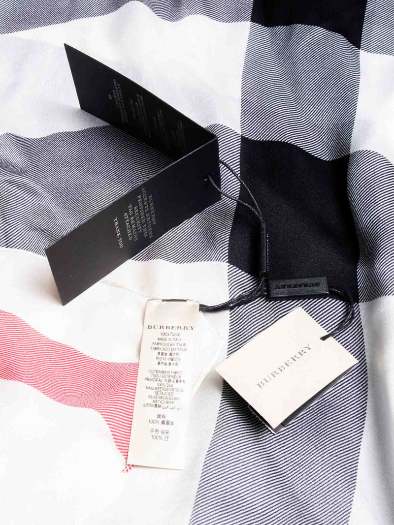 Burberry Silk Mega Check Scarf Multicolor-designer resale