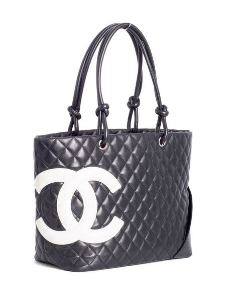 バッグ CHANEL Cambon Chanel Leather Quilted Cambon Shoulder Bag – The Lady Bag