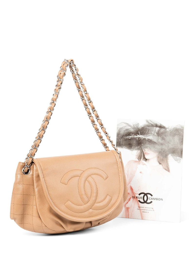 Chanel Double Pocket Shoulder Bag Denim Medium