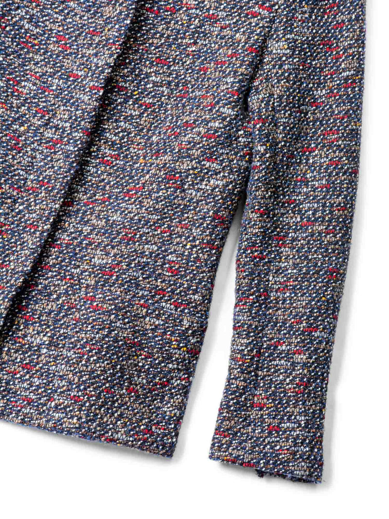 CHANEL CC Logo Fantasy Tweed Regal Fitted Jacket Brown-designer resale