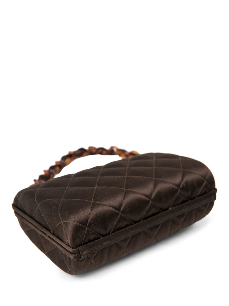 CHANEL Vintage Denim Coco Mark tortoiseshell Handbag Black Gold - A Retro  Tale