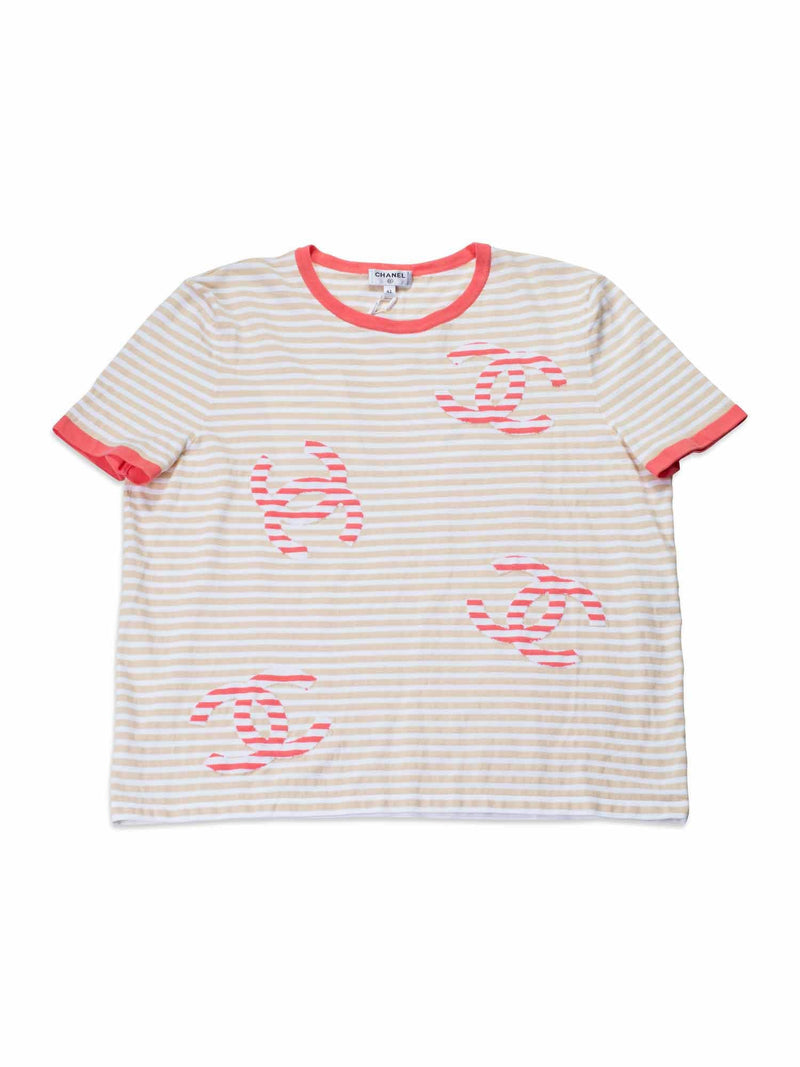 Chanel Pink Terry Knit La Pausa T-Shirt L at 1stDibs