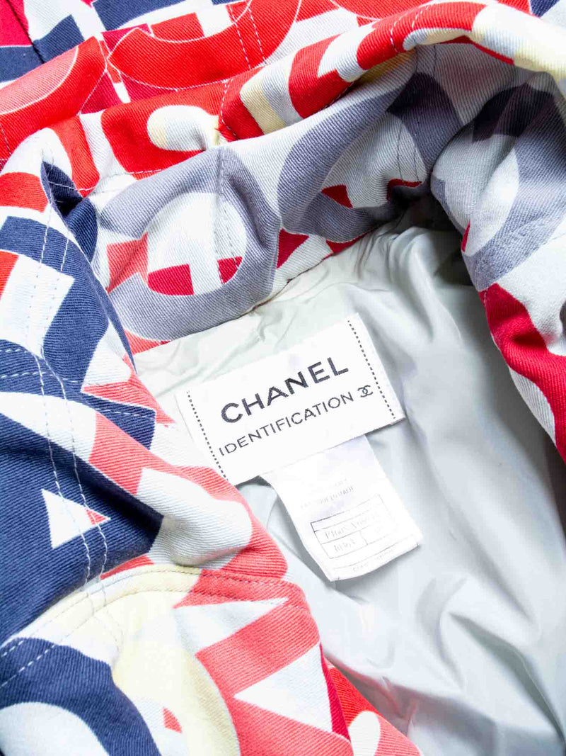 CHANEL Logo Vintage Coco Cambon Puffer Down Jacket Multicolor-designer resale